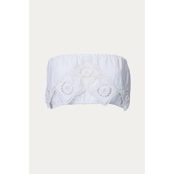 NEW MERRIT CHARLES merritt top in cream crochet - Picture 1 of 1